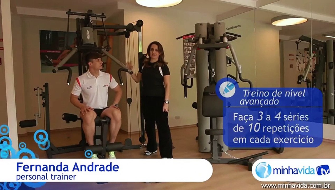 Treino de musculação: exercícios para abdominal e braços