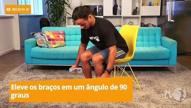 Treino em casa: 2 exercícios com garrafas plástica para fortalecer os braços