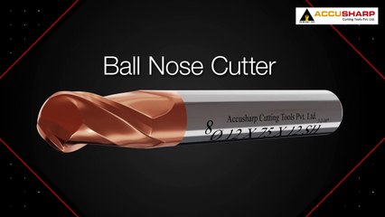 Accusharp Cutting Tools  3D Ball Nose Cutter Video