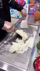 Ice cream Rolls (Vanilla) Chinese Street Food  | SPICY SEAFOOD and cooking, dinner, drink, BBQ Restaurant (480p)