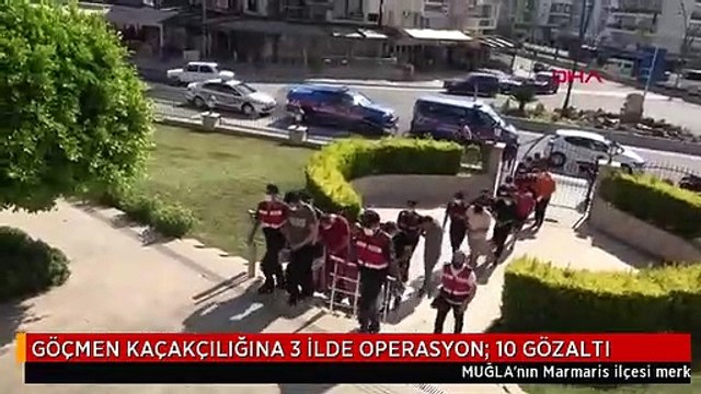 GÖÇMEN KAÇAKÇILIĞINA 3 İLDE OPERASYON: 10 GÖZALTI