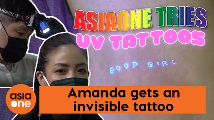 AsiaOne Tries: Amanda Chaang gets an ‘invisible’ UV tattoo