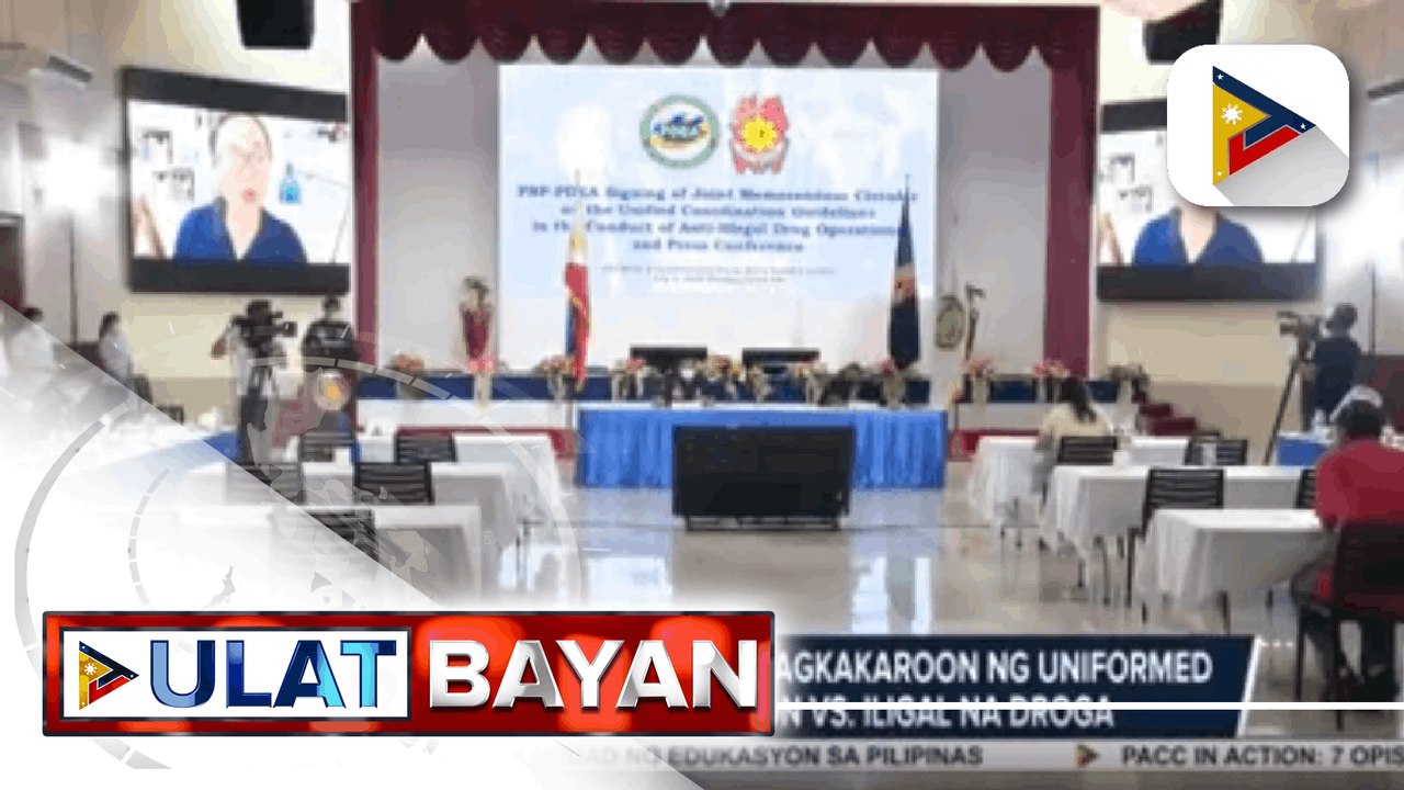 PNP at PDEA, nilagdaan ang pagkakaroon ng uniformed guidelines sa operasyon vs. Iligal na droga; 21-K barangay sa PHL, drug-cleared na