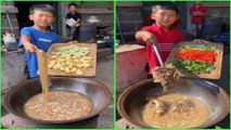 Amazing Rural Life little Boy cook food 조리 クックfor Grandparent