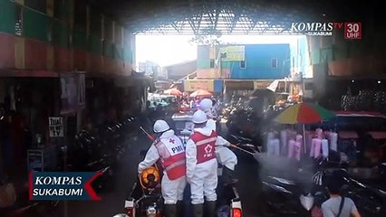Cegah Covid19 PMI Semprotkan 6000 Liter Cairan Disinfektan