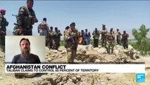 Taliban claims to control 85% of Afghanistan's territory