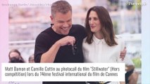 Cannes 2021 : Camille Cottin chic en blanc, Matt Damon sort les mocassins !