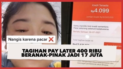 Viral Cewek Dibuat Sembab Karena Pay Later, Tagihan 400 ribu Beranak-pinak Jadi 17 Juta