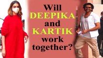 Deepika Padukone and Kartik Aaryan Snapped At Sanjay Leela Bhansali’s Office Juhu