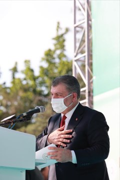 Sağlık Bakanı Koca, Diyarbakır'da yapımı tamamlanan projelerin toplu açılış töreninde konuştu Açıklaması