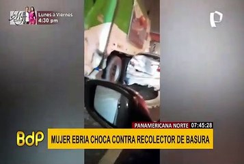 Panamericana Norte: denuncian a conductora en presunto estado de ebriedad por accidente