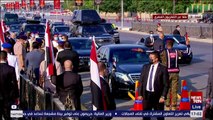 شاهد.. لحظة وصول الرئيس السيسي الى النصب التذكاري لتقدم جنازة السيدة جيهان السادات