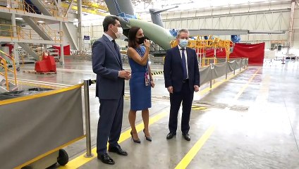 Moreno, en la entrega del Airbus C295 número 200: "El sector aeroespacial es clave contra la crisis"