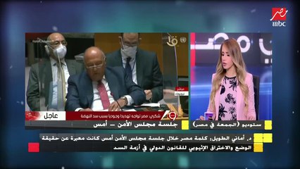 الدكتورة أماني الطويل : جلسة مجلس الأمن جلسة افتتاحية وتم تحميلها أكثر من حجمها