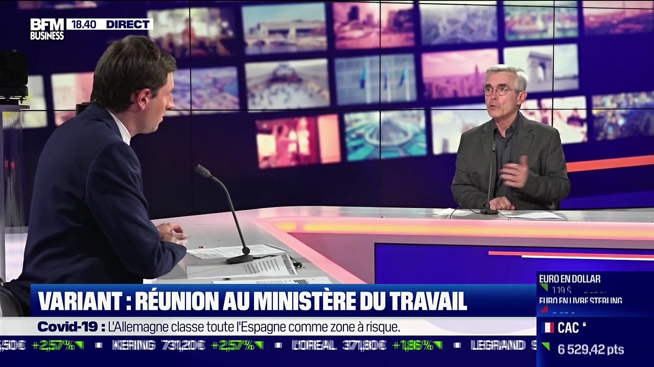Yves Veyrier (Force Ouvrière) : Variant Delta, réunion au ministère du Travail - 09/07