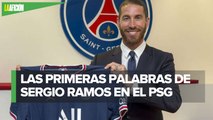 Sergio Ramos fue presentado con el PSG, _un club joven que no para de crecer_