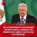 López Obrador hizo un llamado a “que no se caiga en la provocación”