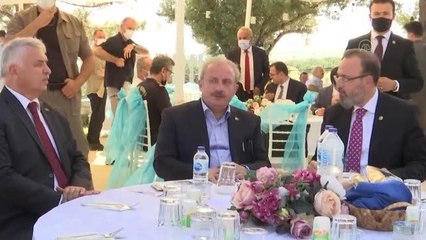 TBMM Başkanı Şentop, Şarköy'de Küçük Sanayi Sitesi esnafıyla bir araya geldi