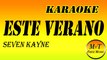 karaoke - ESTE VERANO - SEVEN KAYNE - Instrumental - Letra - Lyrics (dm)
