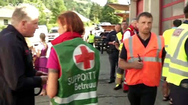 Австрия: поезд упал в реку