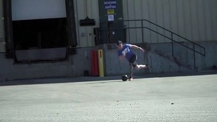 Bowling Trick Shot Nails Pins across the Lot