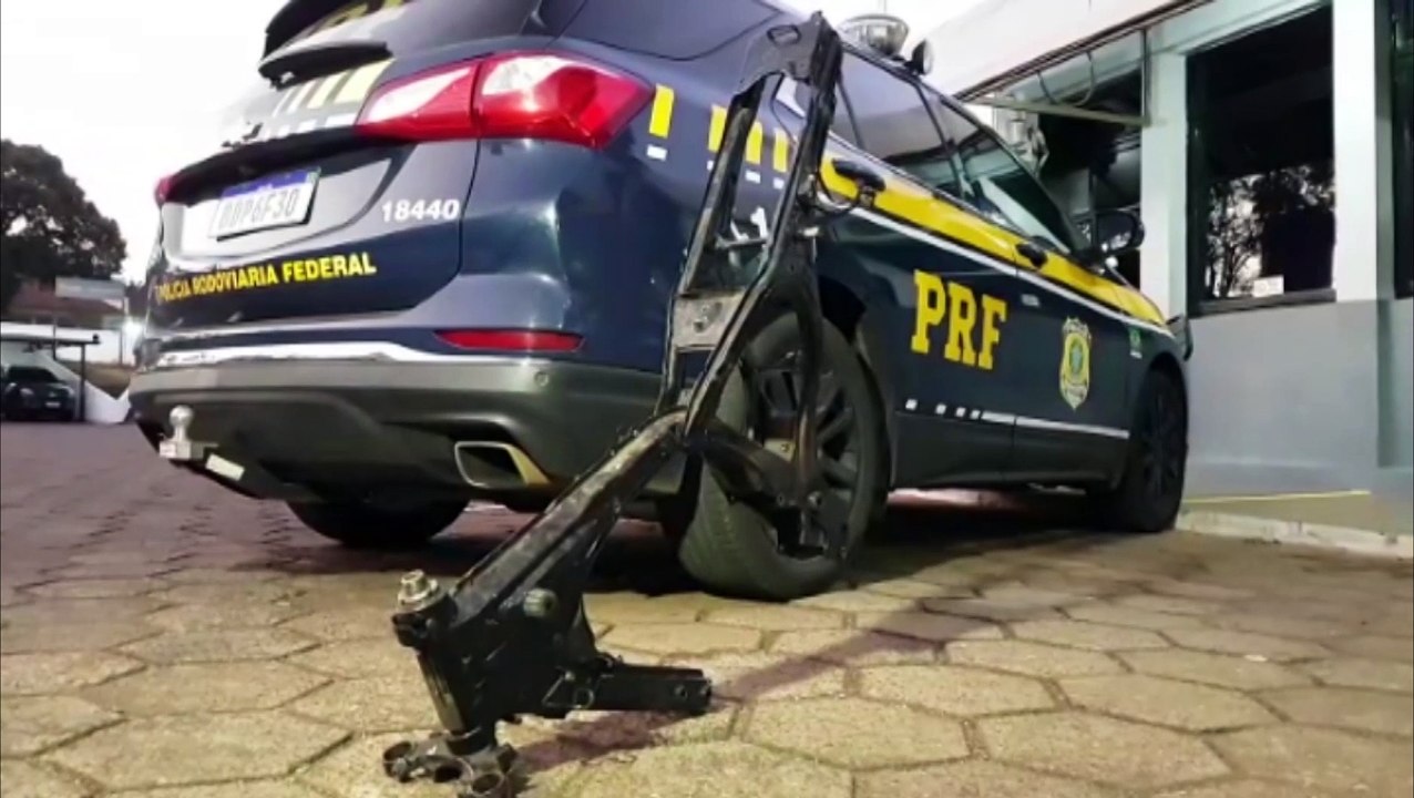 Chassi de moto é localizado e apreendido pela PRF às margens da BR-369