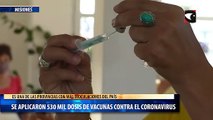 Se aplicaron 530 mil dosis de vacunas contra el coronavirus