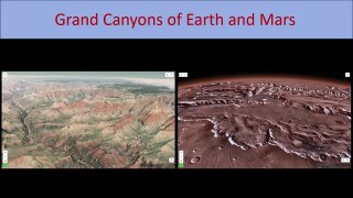 Grand Canyons of Earth and Mars