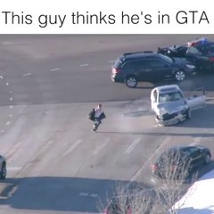 Guy Thinks He is In the GTA Vice City