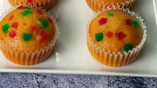 Mango Cup Cake in Blender - Mango Cup Cake Recipe Without Oven - Yummy