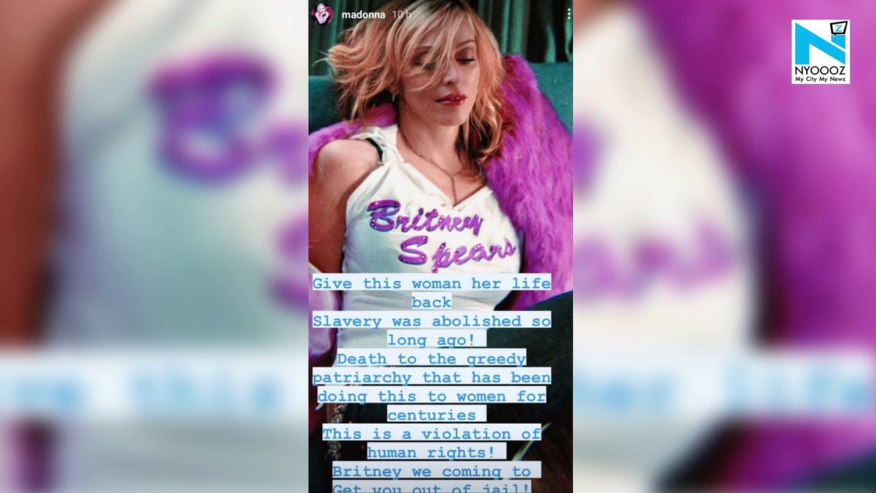 "Give this woman her life back", Madonna voices her support of Britney Spears