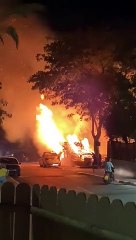 שריפה בשכונת מצפה ים אילת