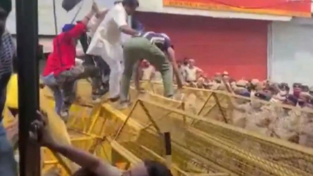 Haryana: Farmers clashes with police in Yamunanagar