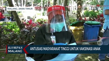 Ratusan Anak di Kota Malang Ikuti Vaksinasi