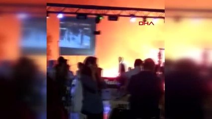 DÜĞÜNDE ATILAN HAVAİ FİŞEK SAZLIK ALANI YAKTI