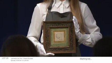 شاهد: رسمة صغيرة لدافنشي تباع بسعر قياسي بلغ 12.2 مليون دولار في مزاد علني بلندن