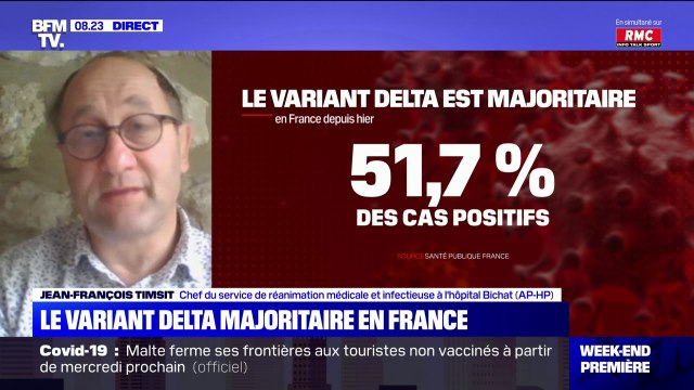Pr Jean-François Timsit: le variant Delta progresse extrêmement vite