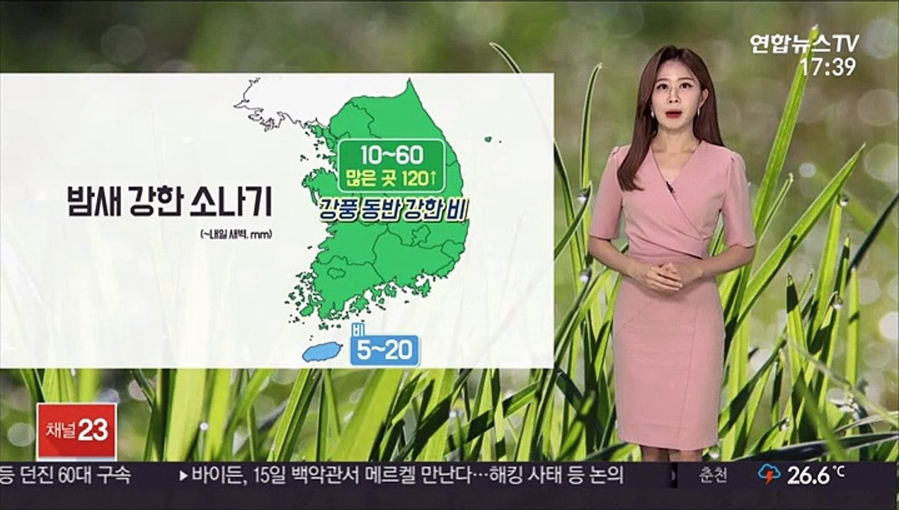 [날씨] 오늘 밤 강풍 동반 강한 소나기…전국 대부분 폭염특보