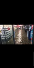 Floods at Aldi in Peterborough