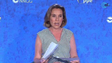 Cuca Gamarra pide a Pedro Sánchez que disuelva las Cortes