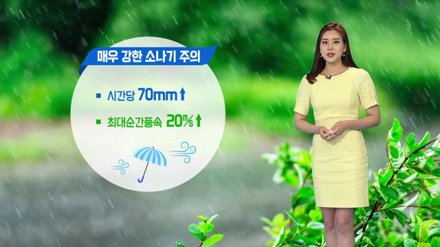 [날씨] 밤사이 강한 소나기 주의...내일 폭염특보 속 무더위 기승 / YTN