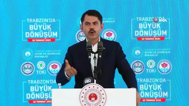 Bakan Kurum, Kentsel Dönüşüm Projesi Temel Atma Töreni'ne katıldı