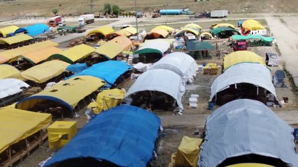 Kurban Bayramı için kurulan pazarlar müşterilerini bekliyor