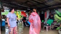 ระนอง  ชาวบ้านร้อง ฝนตกน้ำท่วมบ้าน 6 หลังคาเรือน