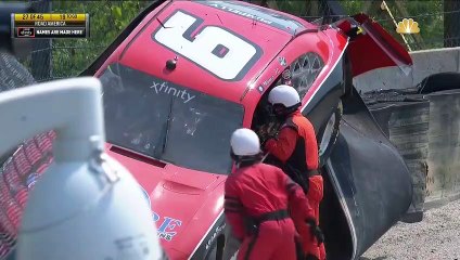 Tải video: Nascar Xfinity Road America 2021 Pumpelly Brake Failure Huge Crash