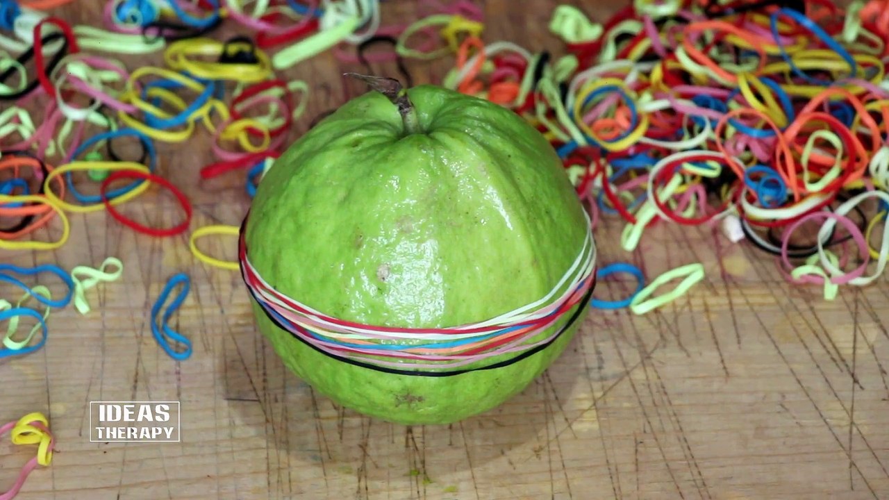 Guava Vs Rubber Bands | Latest Experiment Challenge Video | Ideas Therapy