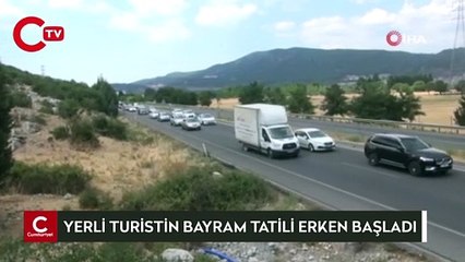 Araç kuyruğunun bir ucu Aydın’da, bir ucu Muğla’da