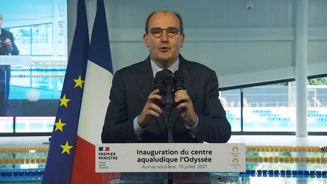Centre aqualudique l'Odyssée : discours d'inauguration de Jean Castex