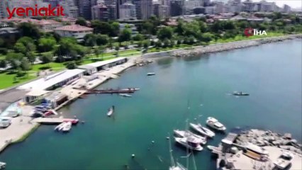 Müsilaj temizliğinde son durum! Caddebostan sahili böyle görüntülendi