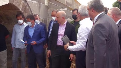 AFYONKARAHİSAR - Bakan Karaismailoğlu, Kırkgöz köprüsünde incelemede bulundu